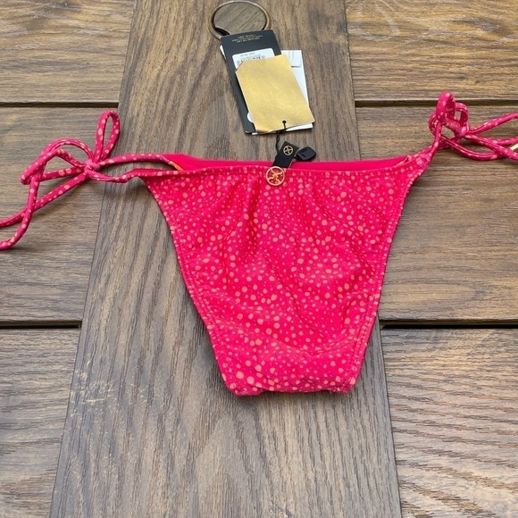 Vix women Piper Long Tie multi bikini bottom Size S swim bottom sliming coastal - Picture 6 of 7
